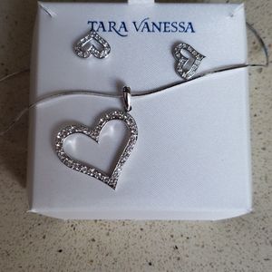 Earrings and necklace set